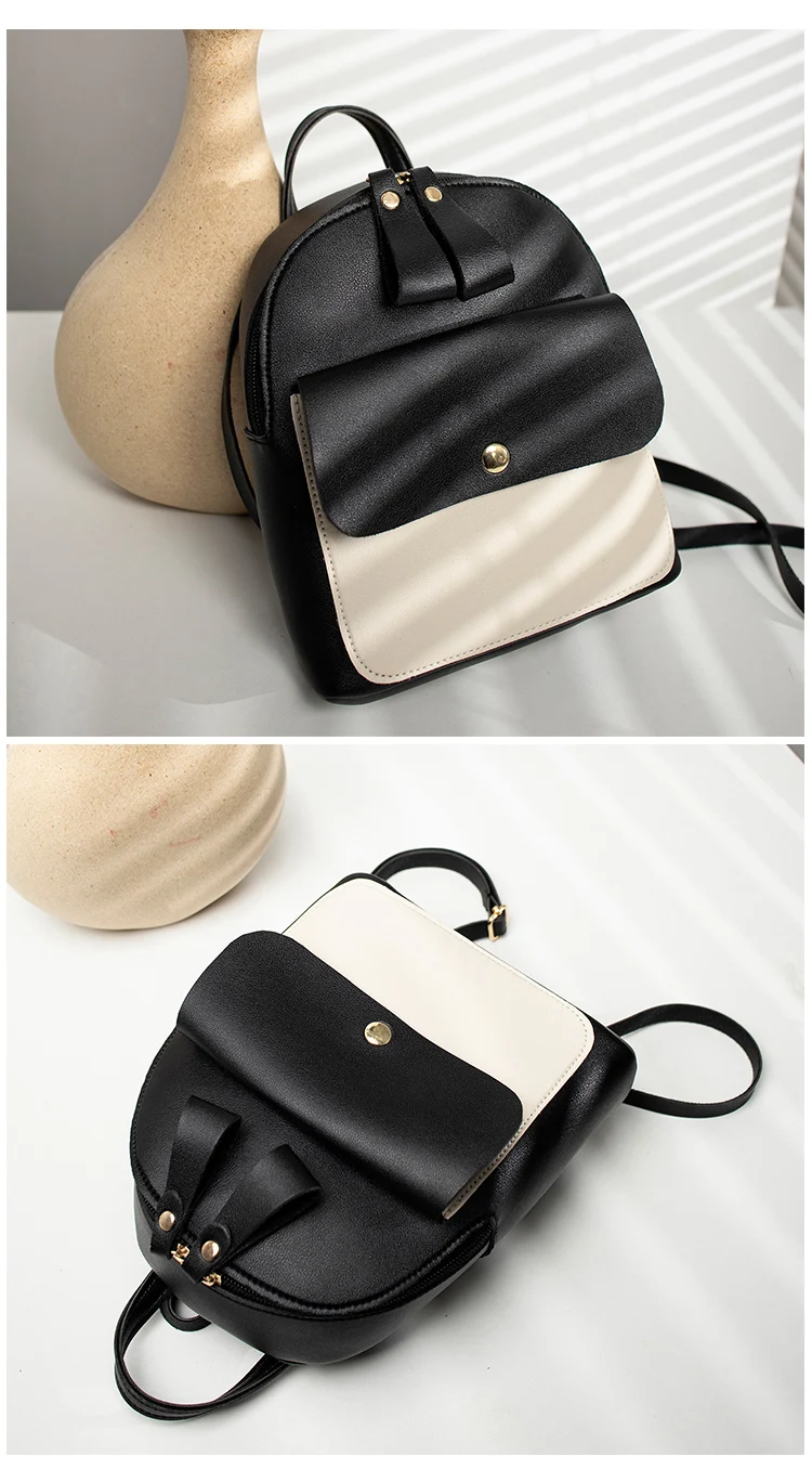 POMELOS Fashion Mini Backpack Women New Arrival Girls Backpack PU Leather Function Backpack Purse Shoulder Crossbody Back Bag