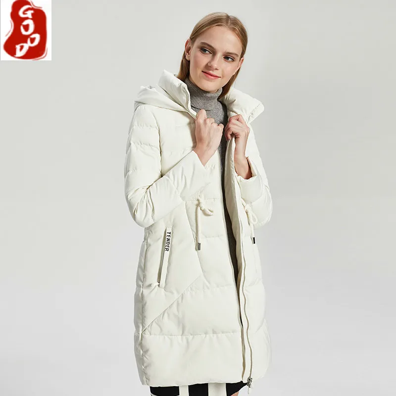 

Women's Down Jacket Autumn Winter Coat Female Jacket Hooded Parka Warm Winter Women Coats White 2021 Abrigo Mujer Pph1364