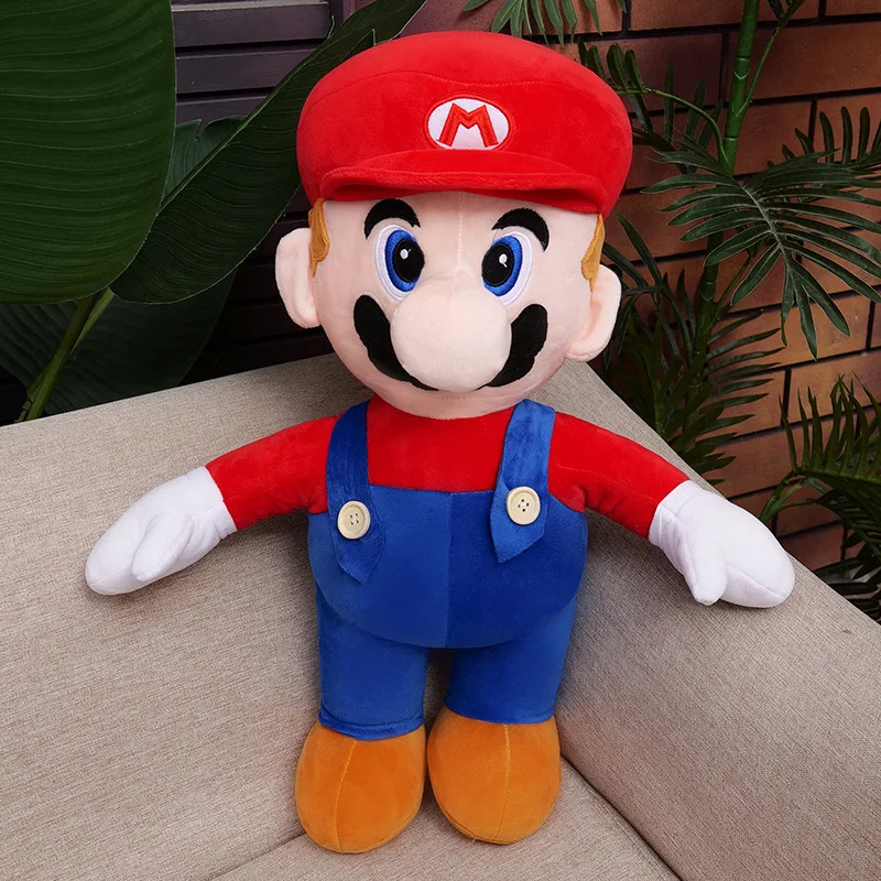

Free ship 40/50/60cm Super Mary plush toy cartoon Mario doll pillow children's birthday gift kawaii room decor anime pillow