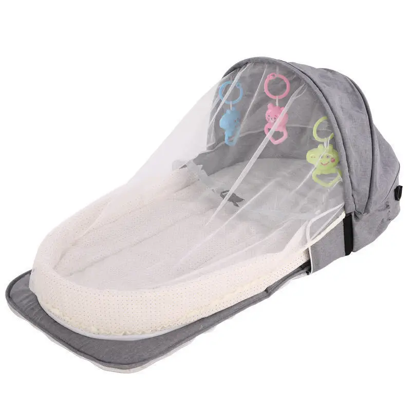 

New Fashion Multi-Function Foldable Portable Baby Bed Diaper Bag (Including Toys)