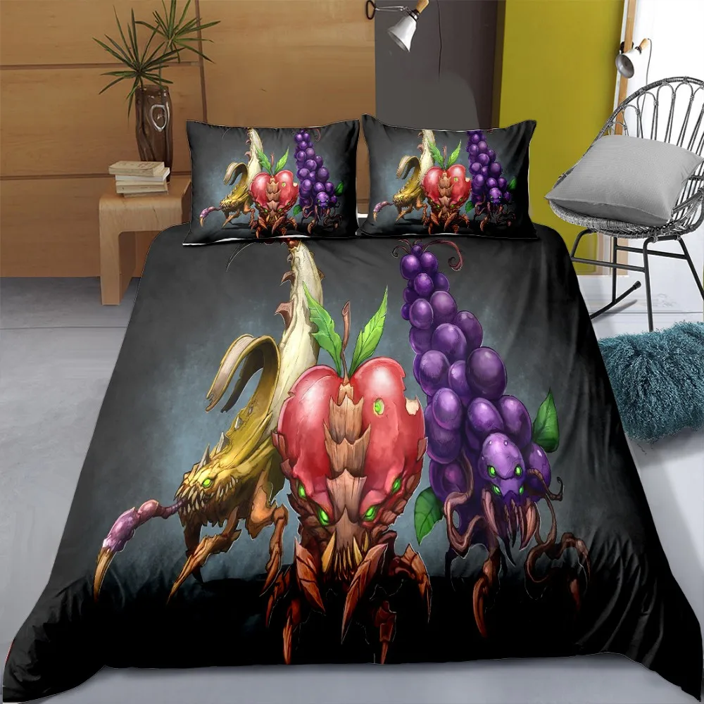 Милый Оранжевый Комплект постельного белья наволочка Летний Фруктовый