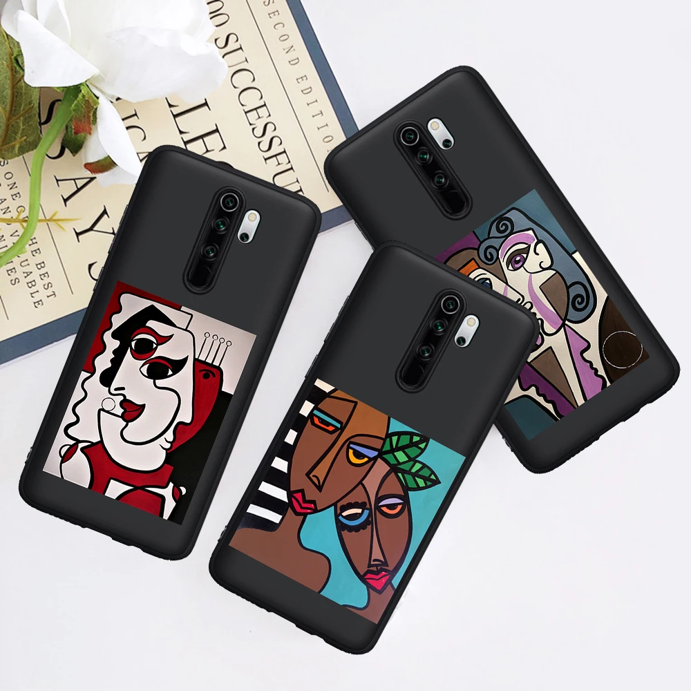 

2021 Famous Picasso abstract Art painting for Xiaomi Mi 9T Redmi Note 5 6 7 8 8T 9 9S K20 K30 9T Pro Phone Case Soft Silicone