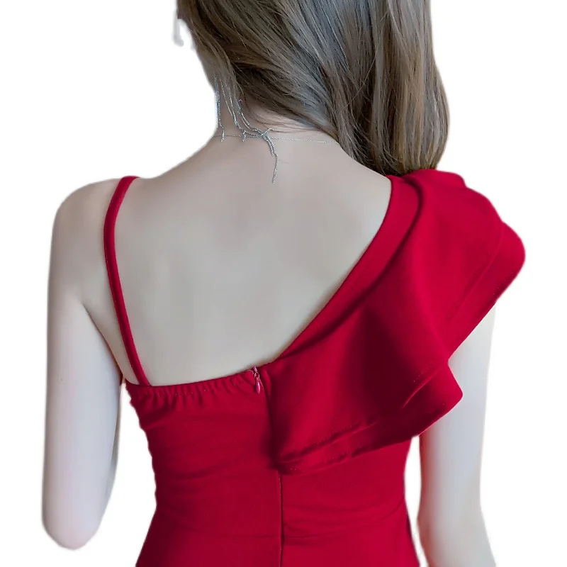 

Summer Fashion Women Sexy V-Neck Night Club Dress Lady Casual Elegant Solid Suspender Mini Dress Female High Waist Vestidos