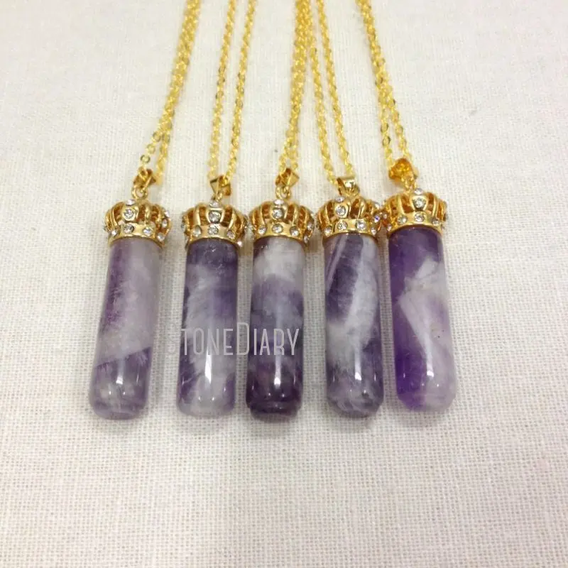 Ожерелье NM12050 с хрустальной короной Золотая цепочка исцеляющее женское колье