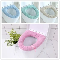 thickened toilet cushion winter soft washable common nordic toilet seat pads household bathroom lavatory cushion toilet set