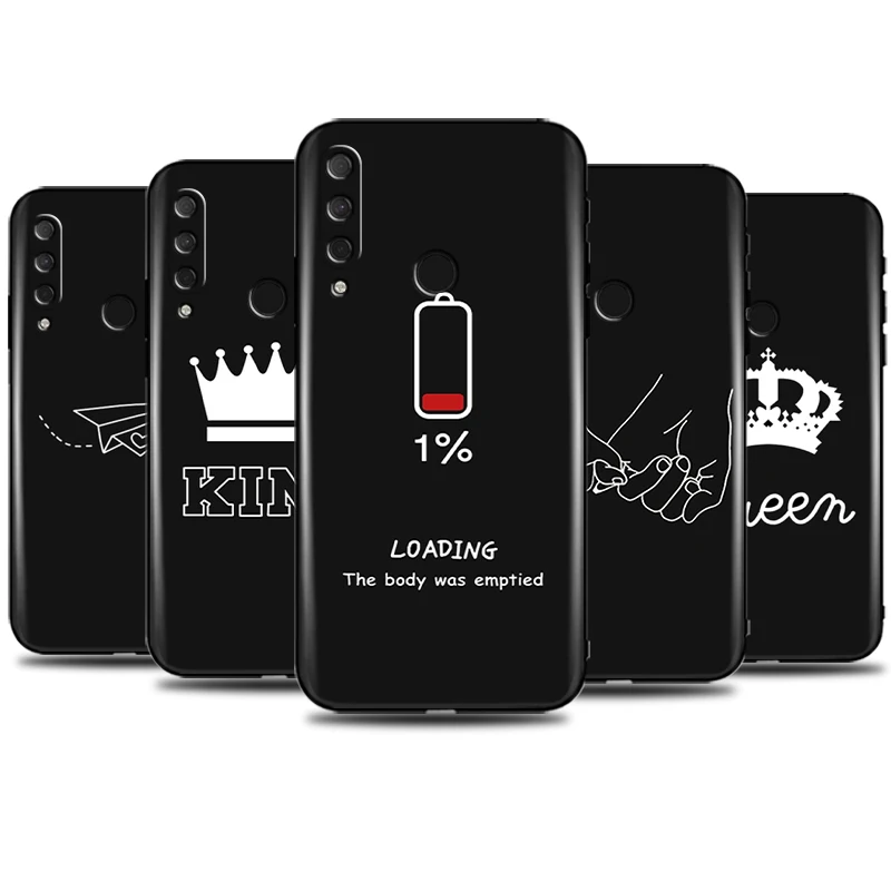 

Cartoon Matte Carcasa Silicone Cover Black Bumper Funda