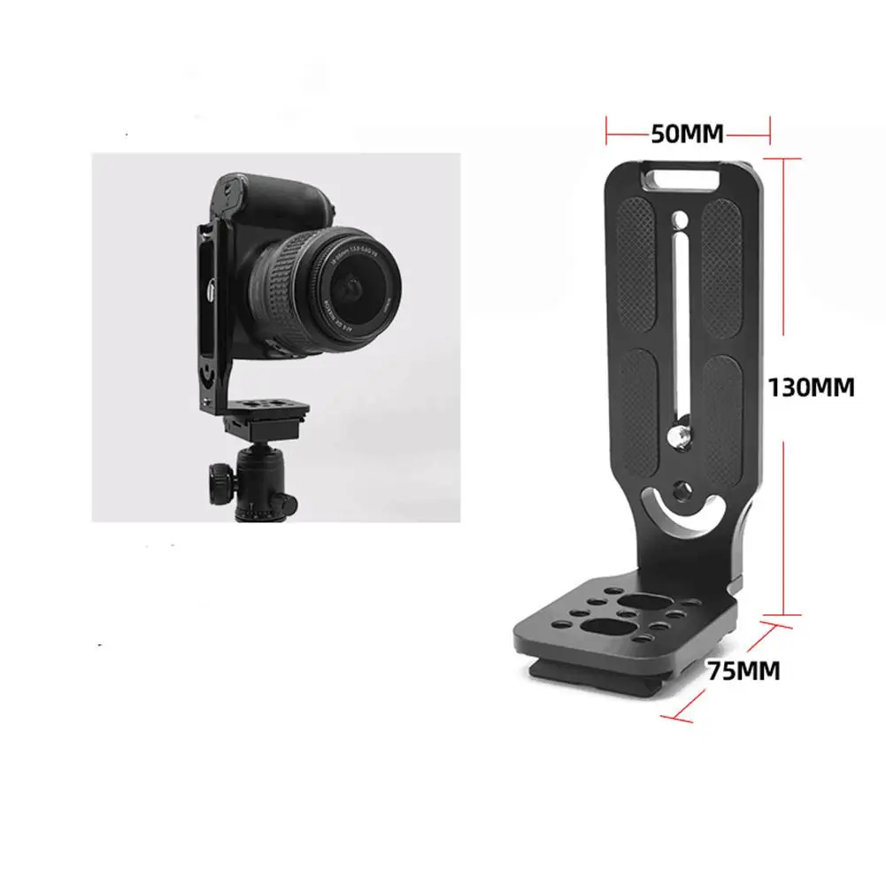 

L-type Vertical Clapper Hydraulic Pan Tilt Quick Release Plate Universal SLR Stabilizer