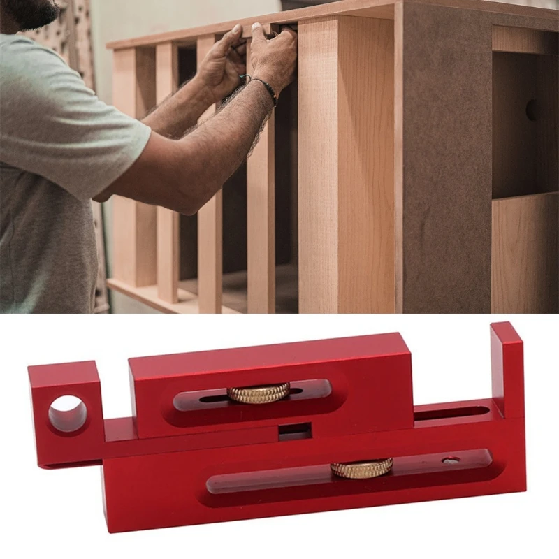 

Practical Table Saw Slot with Precise Scale Adjuster Movable Measuring Block Length Mortise and Tenon Woodworking Tool