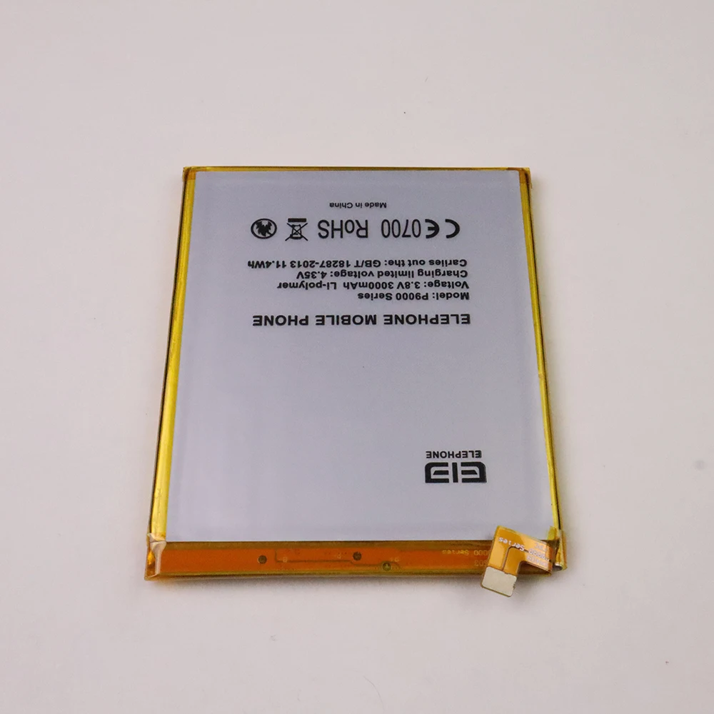 Высококачественная оригинальная запасная батарея Elephone P9000 3000 мАч для смартфона