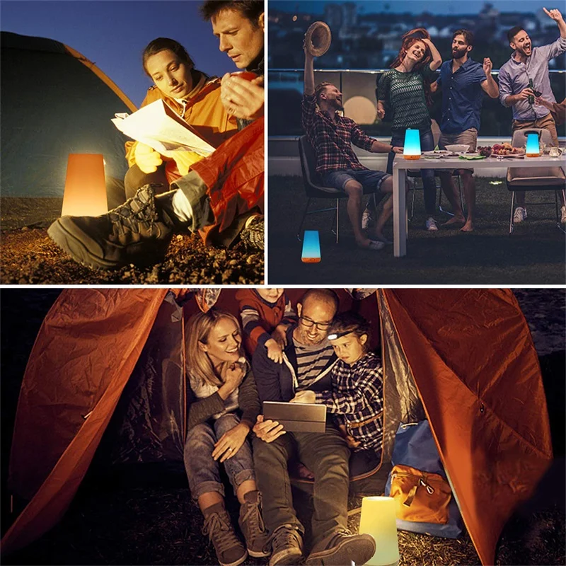 

LED Night Light DC 5V USB Rechargeable LED Touch Night Lights Bedroom LED Flame Light USB Charging Dimmable 2500mAH LED Light