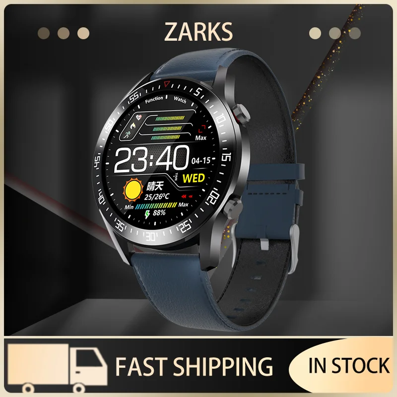 

ZARKS Smart Watch Men's Smart Watch LED Full Touch Screen Heart Rate Blood Pressure Monitoring Sports Waterproof Fitness Watch