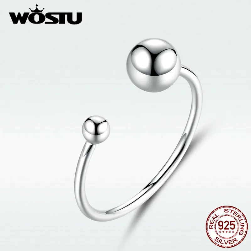 Женские регулируемые кольца в виде шара из серебра 925 пробы | Украшения и