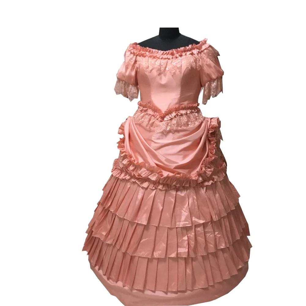 2020 New pink victorian Halloween Cosplay dress Colonial Georgian Renaissance Gothic Historical D-552 |