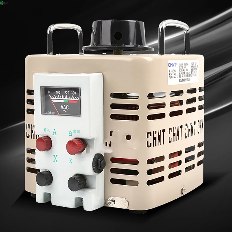 

Voltage regulator 220V high-power single-phase adjustable voltage transformer contact type manual AC auto-coupling household