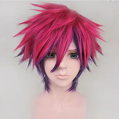 Парик для косплея аниме No Game Life Sora термостойкие короткие пушистые Многослойные