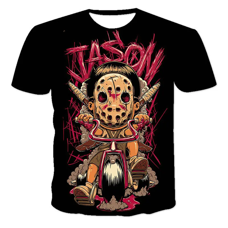

Anime Cartoon 2021 Spring/Summer Boys Girls 3D Pattern Short Sleeve T-Shirt O-Neck Girls Boys Hip Hop Trend Anime Cartoon 4T-14T