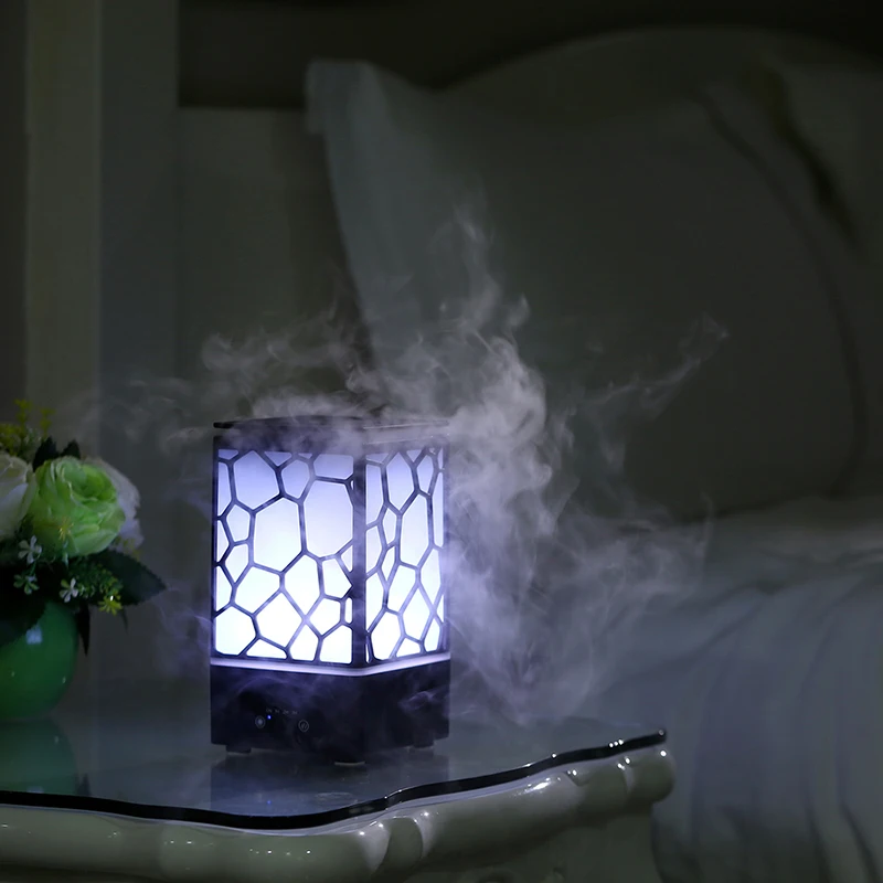 

200ml Water Cube Aroma Diffuser Essential Oil Diffuser LED Lights Ultrasonic Air Humidifier Timing Mist Maker Home Air Purifie