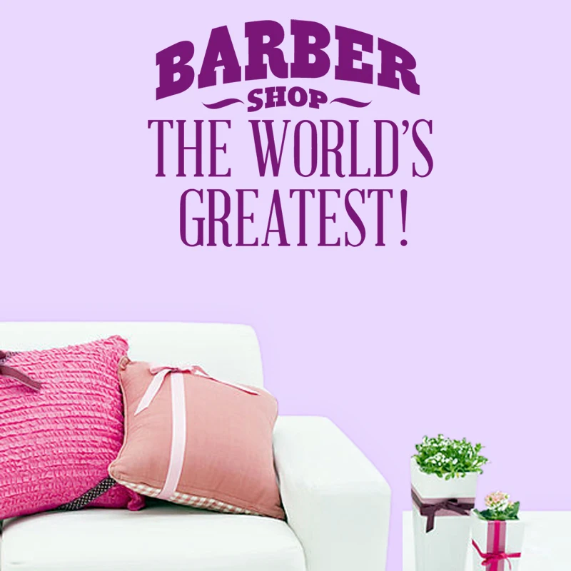 Парикмахерская наклейка на хлеб Виниловая стену украшение для окон стрижка