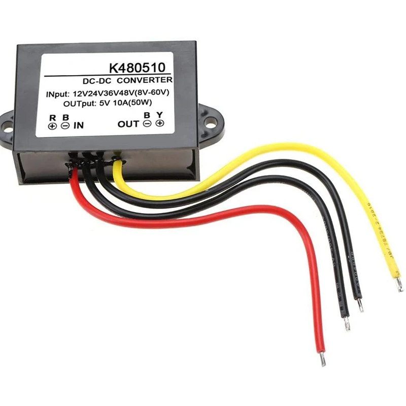 

DC-DC понижающий преобразователь Питание модуль 12V/24V/36V/48V 5V 10A K480510,DC-DC понижающий преобразователь