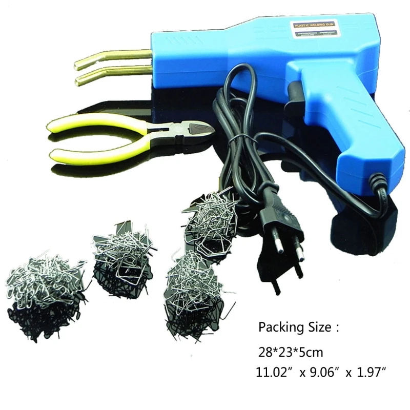 

A9LB 50w Hot Garage Staplers Stapling Machine Pvc Plastic Repair Machine Car Bumper Affordable Plastic Welder Tools