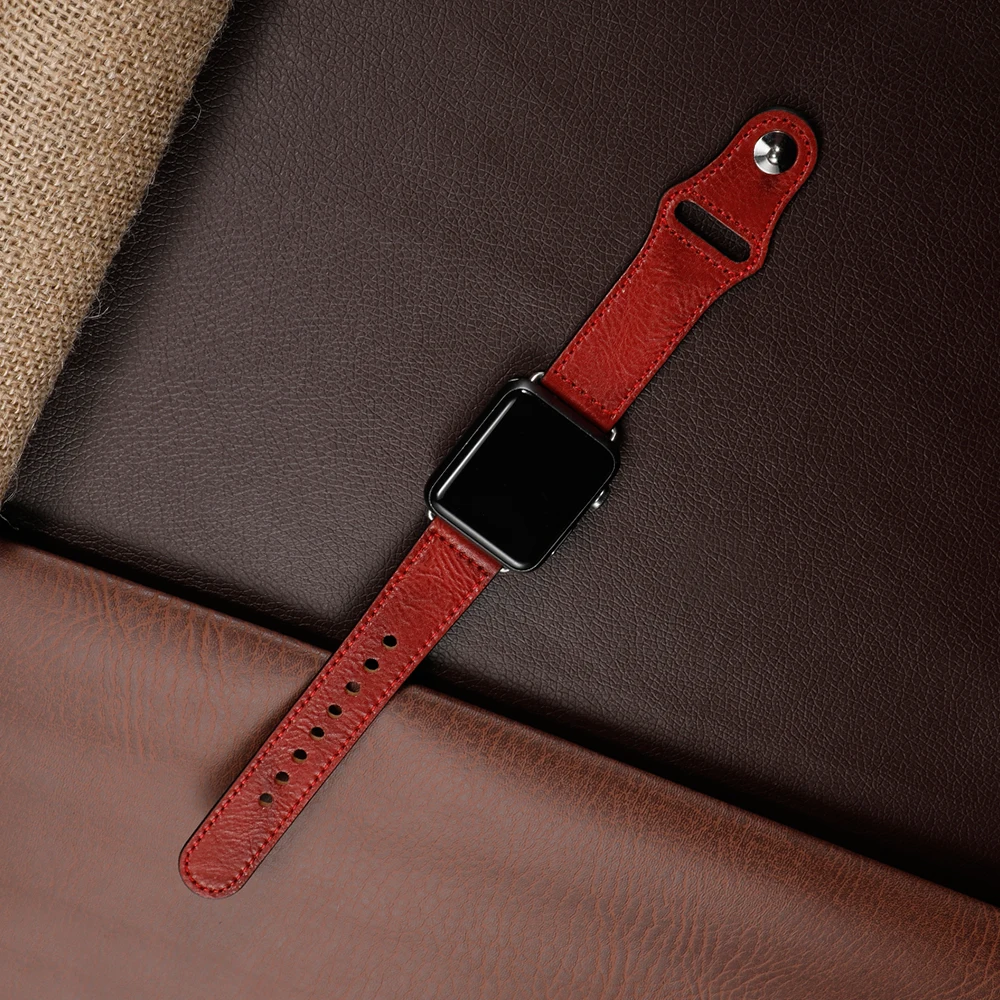 Кожаный ремешок для apple watch, ремешок для apple watch, 4 ремешка, 44 мм, 40 мм, iWatch 3, 2, 1, 42 мм, 38 мм, браслет из натуральной кожи, ремешок для часов