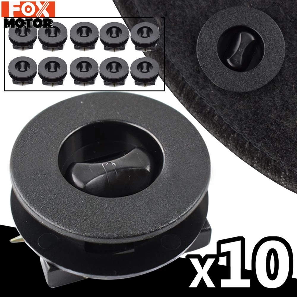 10X автомобильный коврик крепежные зажимы для ковров ручки пряжки Honda Civic CRV Accord