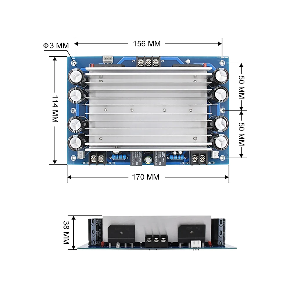 AIYIMA TDA7293 HIFI Плата усилителя звука 100Wx2 Amp DIY стерео динамик усилители мощности