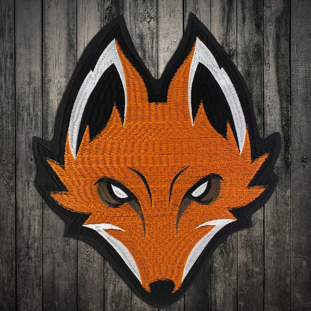 Новый маленький Лис патч Вышивка Кружева Аппликация ткань с пайетками свитер