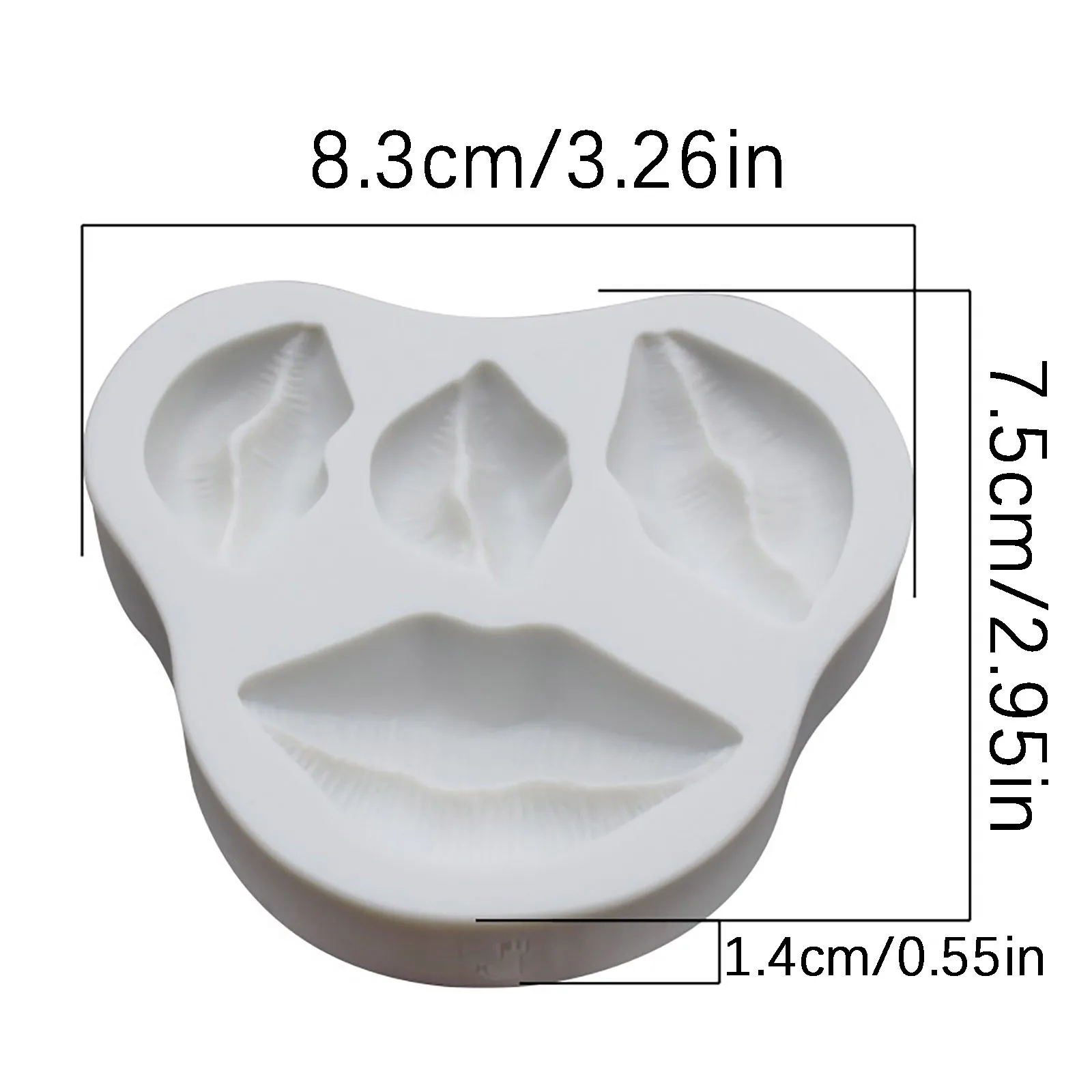 

4 Sizes Of Lip Print Cake Mold Silicone Mold Baking Fondant Cake Decorating Tools Chocolate Baking Mould 3D Sugarcraft Bakeware
