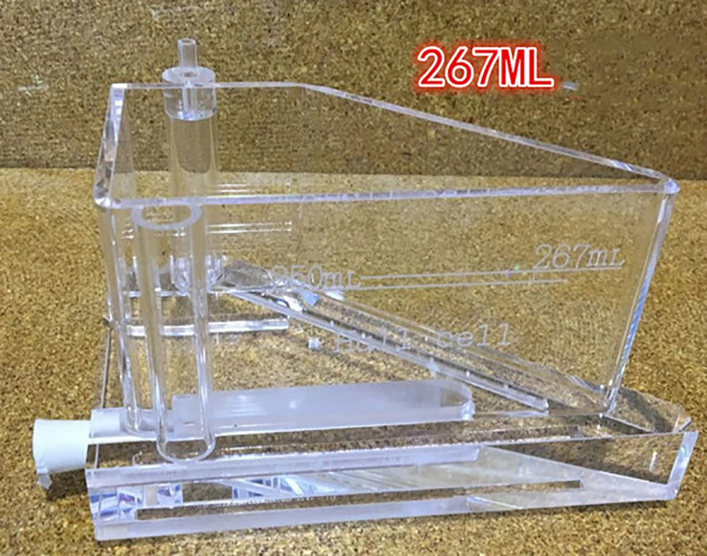

Electroplating Experiment Hull Cell Plexiglass Harrington Groove Hall Groove Plating With Air Pump Heating Rod Test Clip
