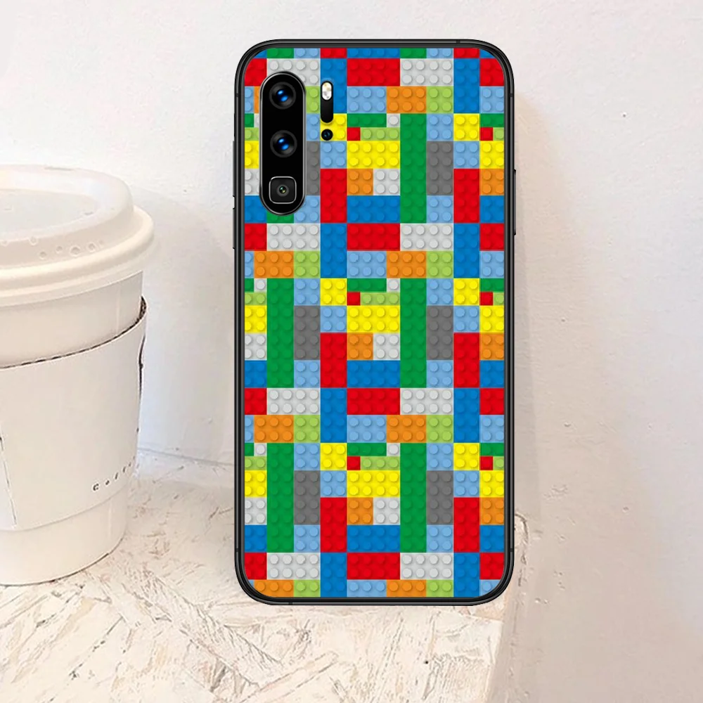 

Game LegoS blocks Phone Case For Huawei P Mate Smart 10 20 30 40 Lite Z 2019 Pro black Etui Silicone Funda Fashion Bumper Soft