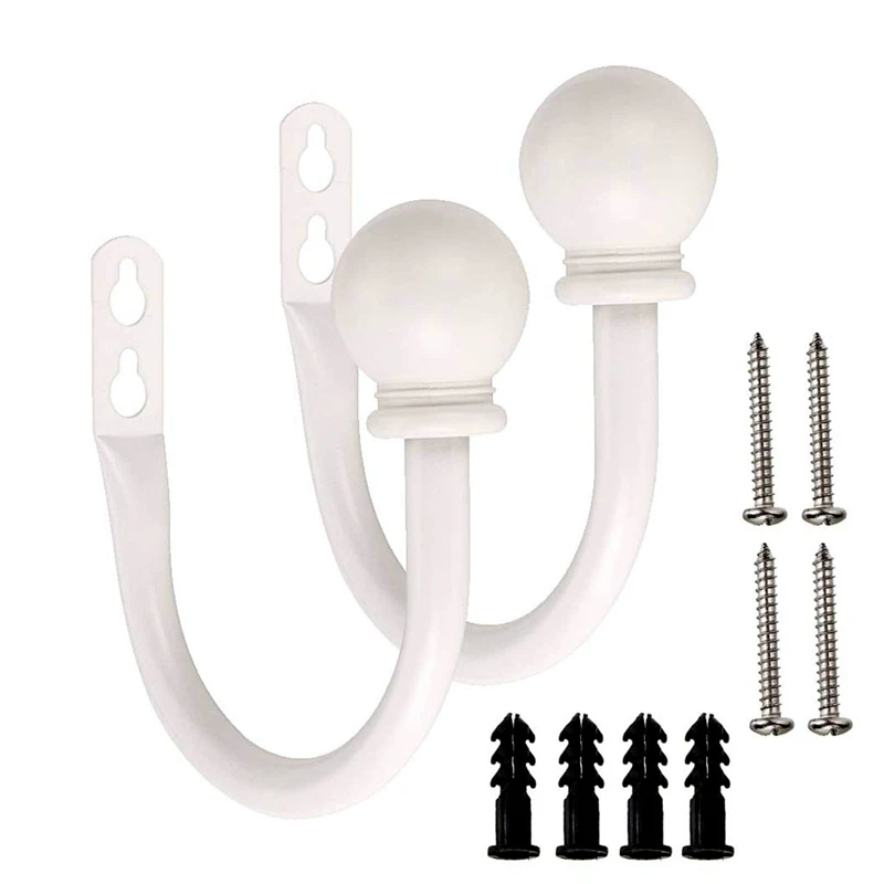 Комплект из 2 предметов с металлическим декором Шторы держатели спинок настенный