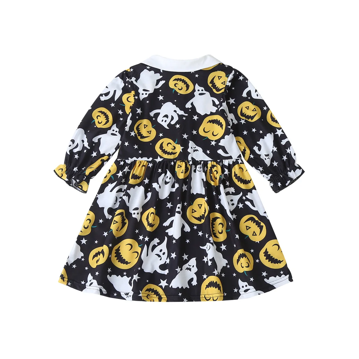 

Halloween girls clothes cartoon dresses for girls 2020 autumn winter girls dress princess costume kids clothes 1-5 years old