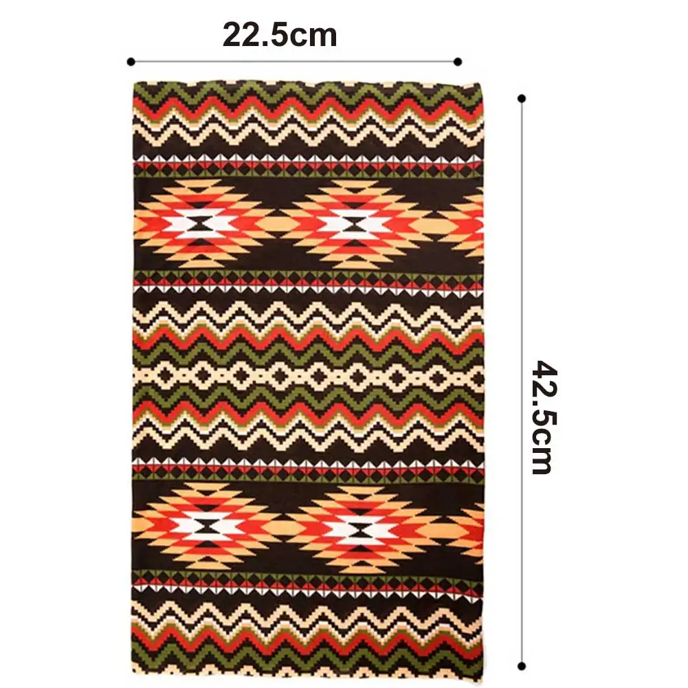 

Leaf Print Plaid Dust Proof Anti UV Face Cover Neck Gaiter Bandana Headband masque tissu visage femme