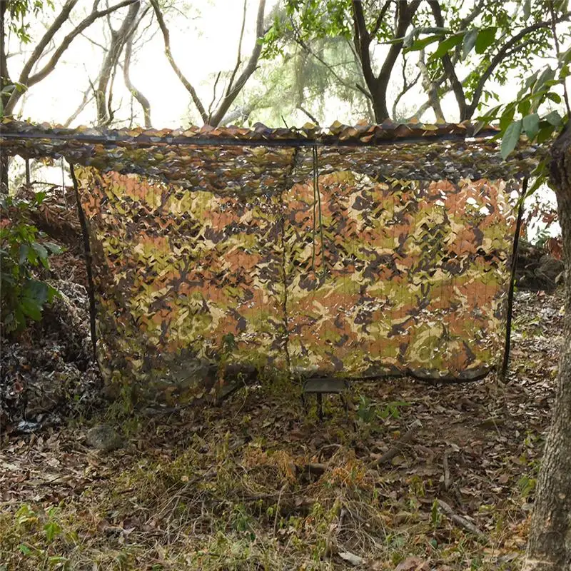 

Double Layer Camouflage net Swimming Pool Beach Gazebo Garden Sun Shelter Camo Canvas Netting Garden Car Cover Tent Shade