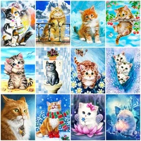 5d diy diamond painting cat rhinestones pictures diamond embroidery animals mosaic sale home decoration