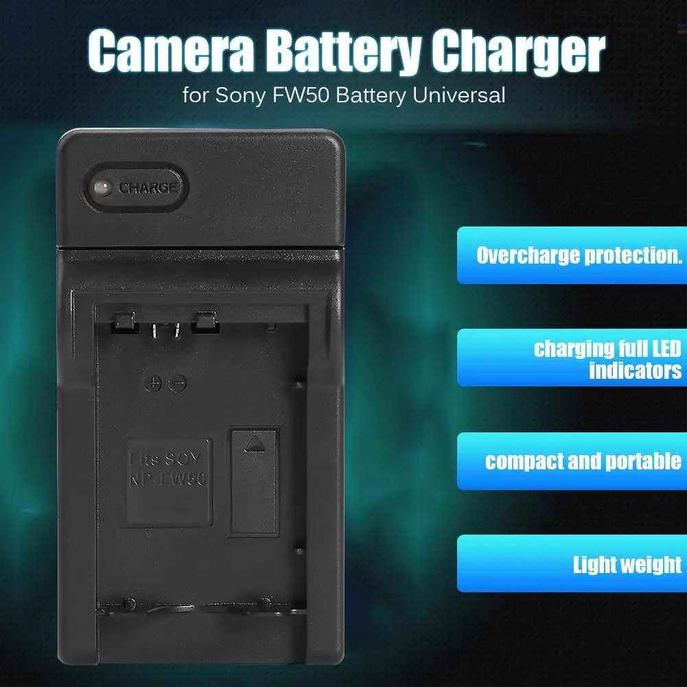 Зарядное устройство для камеры со светодиодным индикатором Sony FW50 защита от