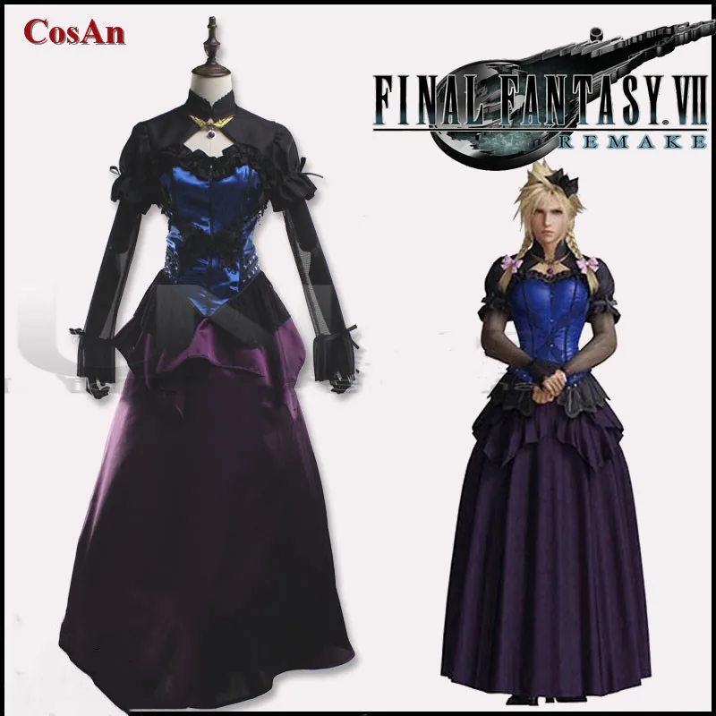 

Hot Game Final Fantasy VII Remake Cloud Strife Cosplay Costume The Original Formal Dress Party Role Play Clothing Custom-Make