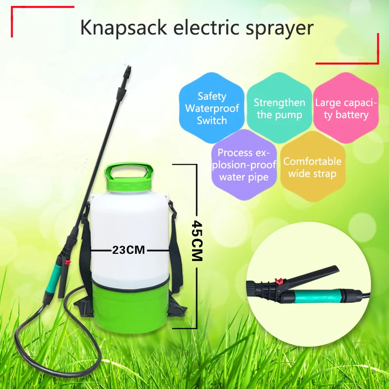 Электрический распылитель многофункциональный садовый горшок с зарядкой 5 л/8 л