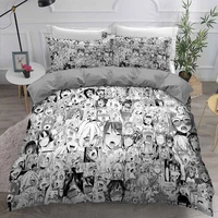 23 pieces japan anime bedding sets for bedroom duvet cover 3d print cartoon bed quilt cover twin double king size bed cover set