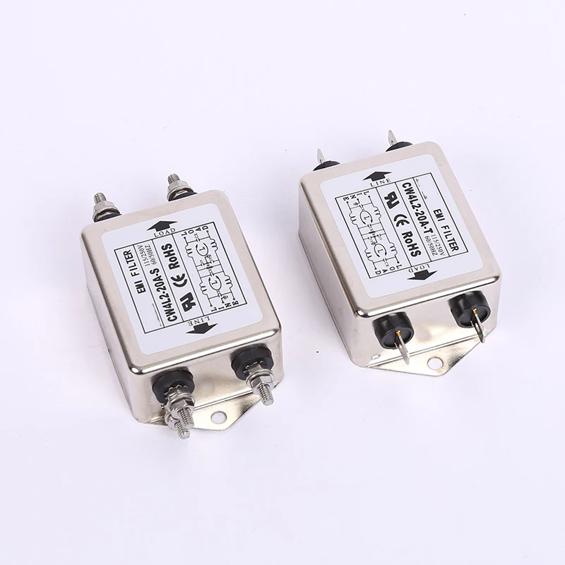 Фильтр питания 20 A220v, 1 шт., двухступенчатый Улучшенный светоочиститель Фильтр питания 20 A220v, 1 шт., двухступенчатый Улучшенный светоочиститель