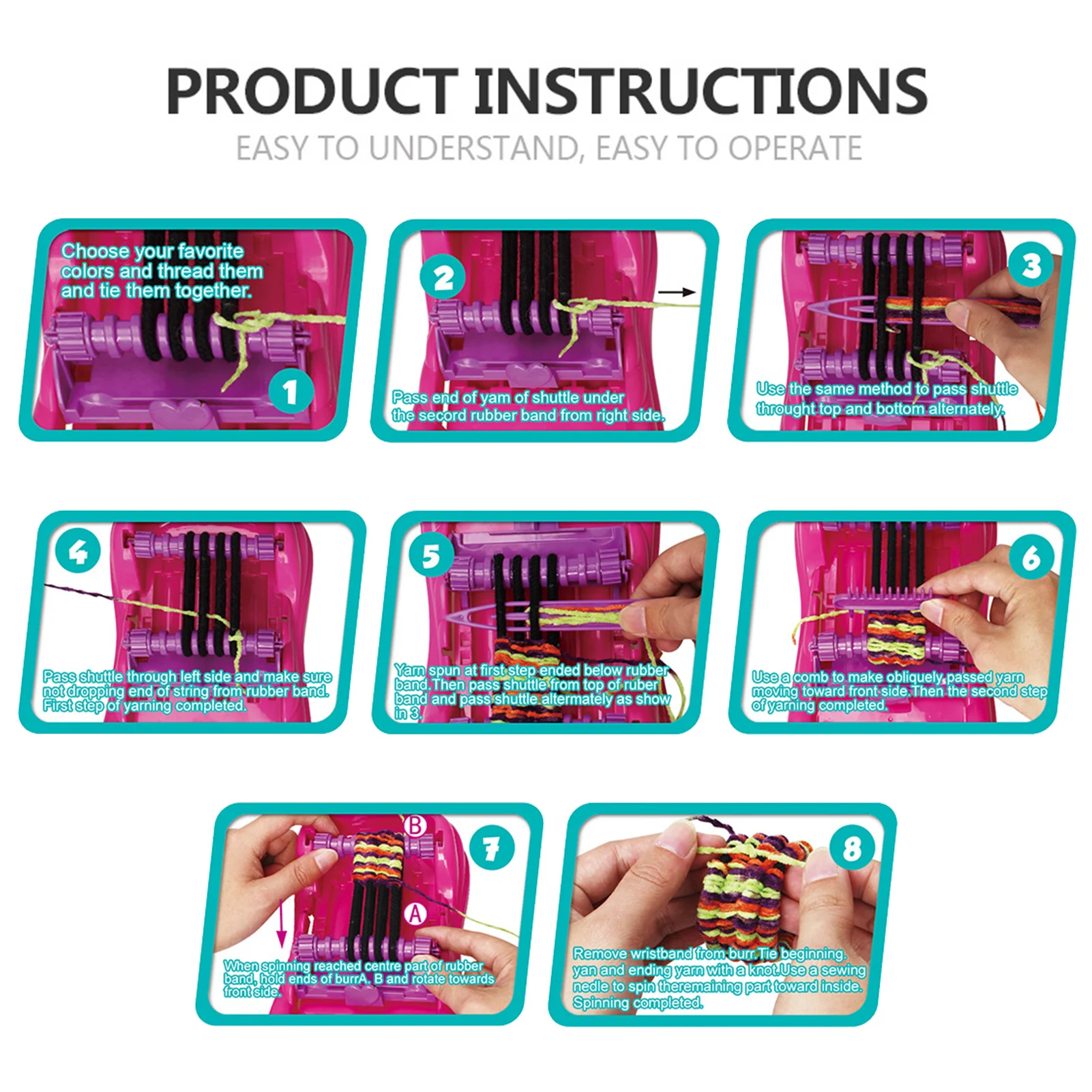 

Girls Bracelet Making Kit Holiday Charm Bracelet DIY Gift Set DIY headwear knitting machine holiday gifts homemade knitted