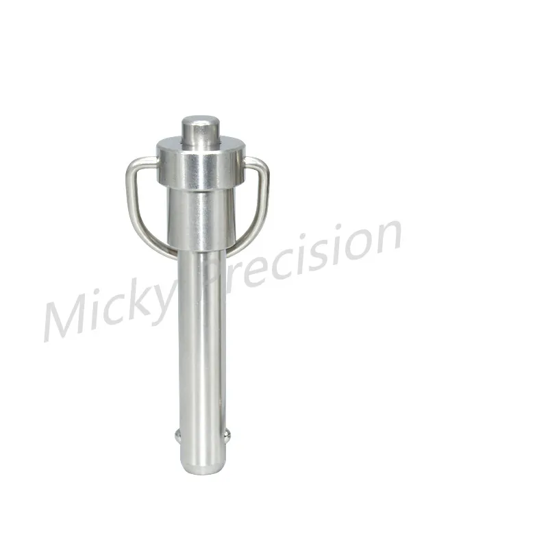 

free shipping Ball lock pin Quick release pin Button Type with Ring handle Pull quick lock pin Stainless steel diameter 5-25mm