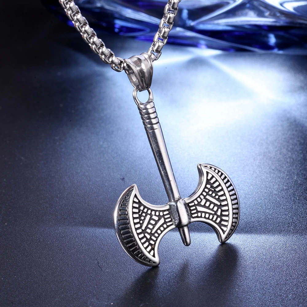 Высококачественная Подвеска из нержавеющей стали для мужчин. Двусторонняя