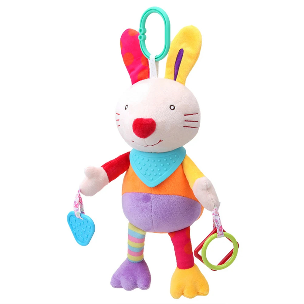 Мягкие погремушки с животными для младенцев кроватка детская коляска