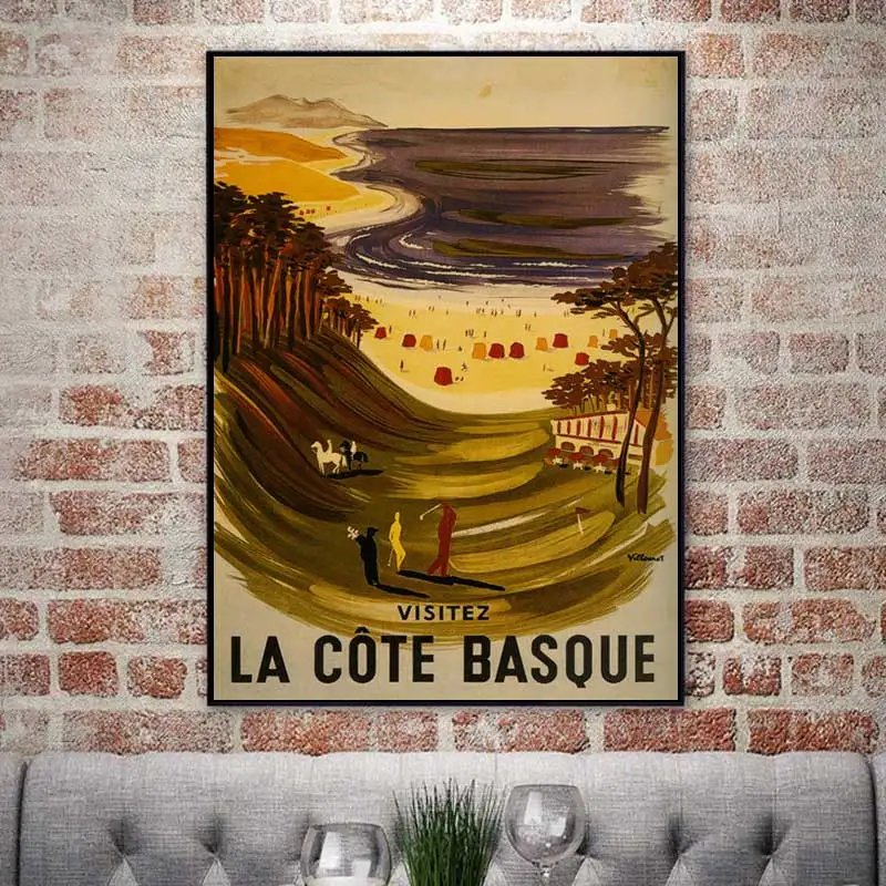 Винтажный постер для пляжа серфинга и путешествий классические картины на