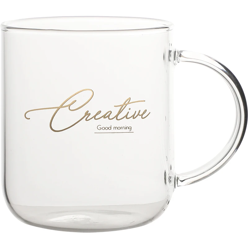 

Colorful glass household online celebrity water cups ins simple and fresh Mori transparent cups teacups drink cups