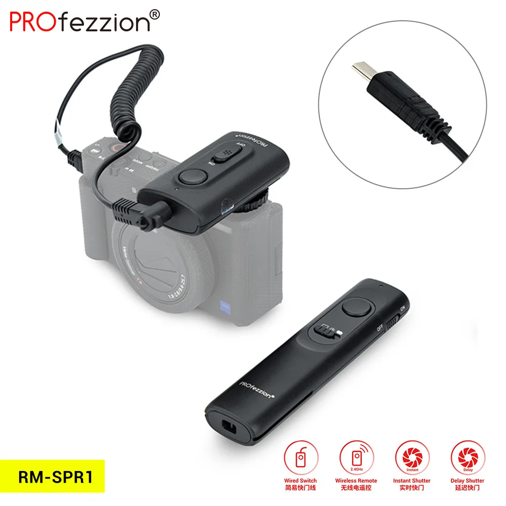 

Camera Wireless Remote Control Controller Shutter Release for Sony A6600 A6500 A6400 A6300 A6100 A6000 A5100 A5000 A3500 A3000