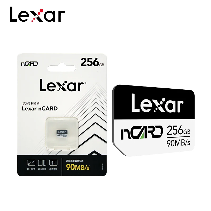 

100% Original Lexar Memory Card 256GB ncard High Speed Reading 90M/s 64GB 128GB For Huawei Nano Card