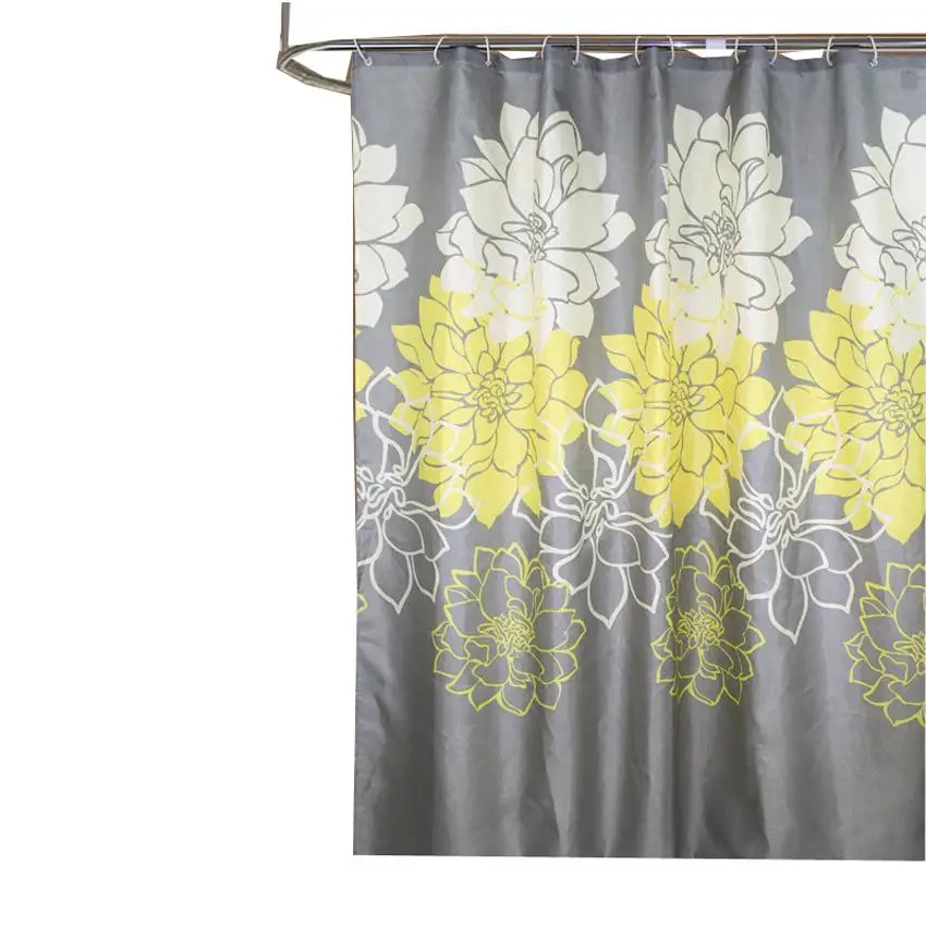 

36 Peony Flower Bath Curtains Bathroom Waterproof Shower Curtain Bathtub Bathing Cover Extra Large Wide 12 Hooks rideau de bain